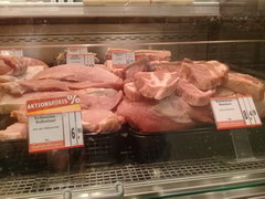 Prices at supermarkets in Berlin in Germany, pork fillets